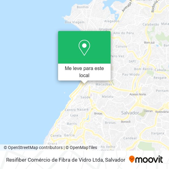 Resifiber Comércio de Fibra de Vidro Ltda mapa
