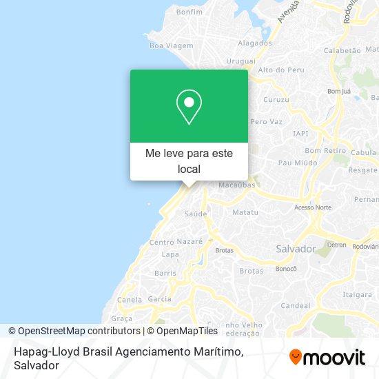 Hapag-Lloyd Brasil Agenciamento Marítimo mapa