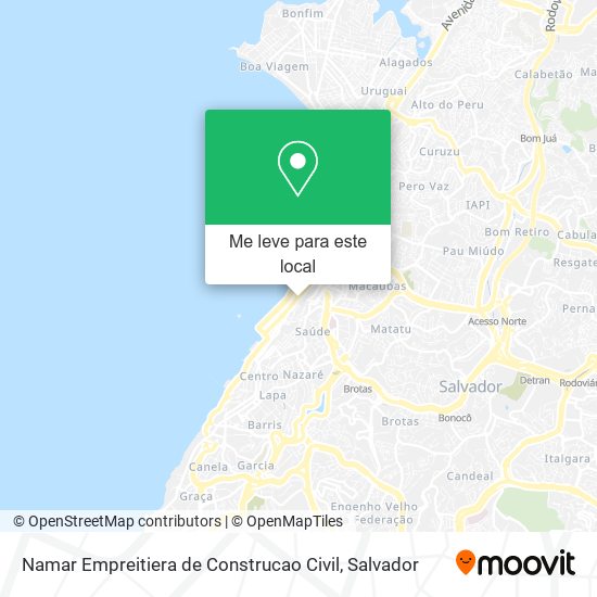 Namar Empreitiera de Construcao Civil mapa