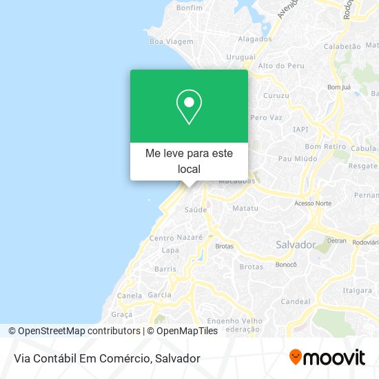 Via Contábil Em Comércio mapa