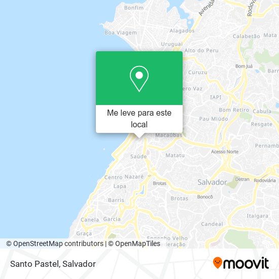 Santo Pastel mapa
