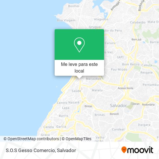 S.O.S Gesso Comercio mapa