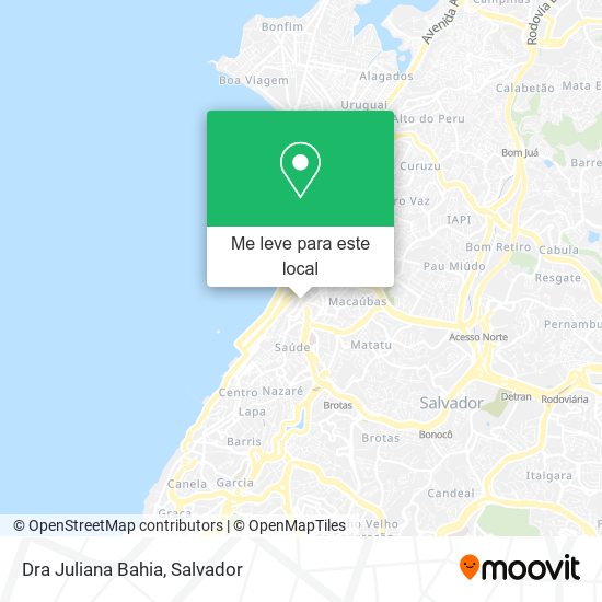 Dra Juliana Bahia mapa