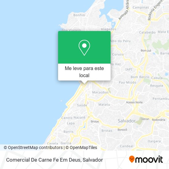 Comercial De Carne Fe Em Deus mapa