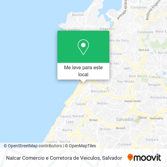 Nalcar Comercio e Corretora de Veiculos mapa