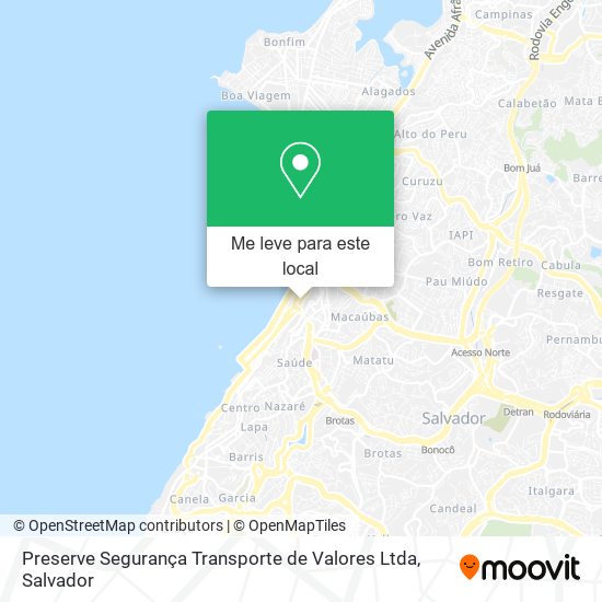 Preserve Segurança Transporte de Valores Ltda mapa