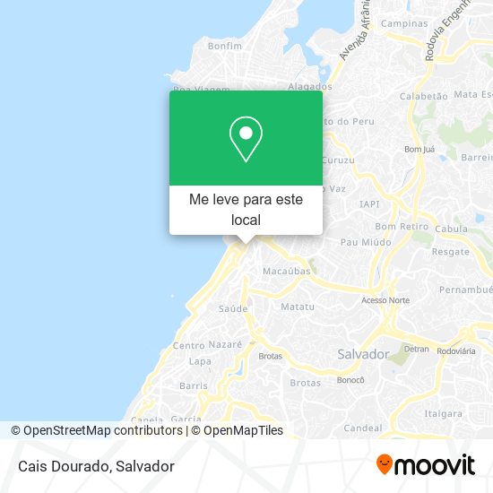 Cais Dourado mapa
