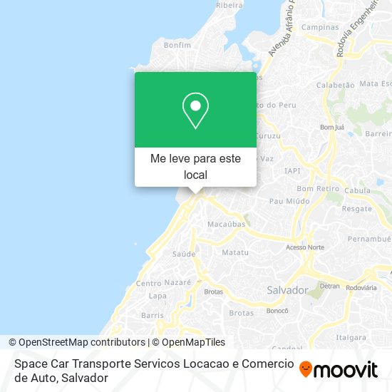 Space Car Transporte Servicos Locacao e Comercio de Auto mapa