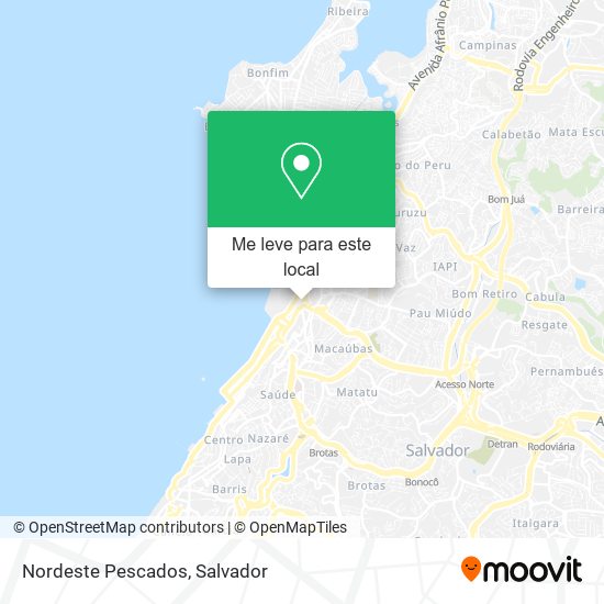 Nordeste Pescados mapa