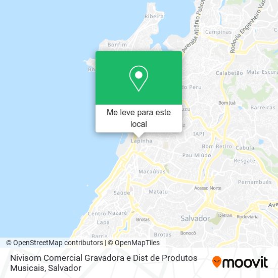 Nivisom Comercial Gravadora e Dist de Produtos Musicais mapa