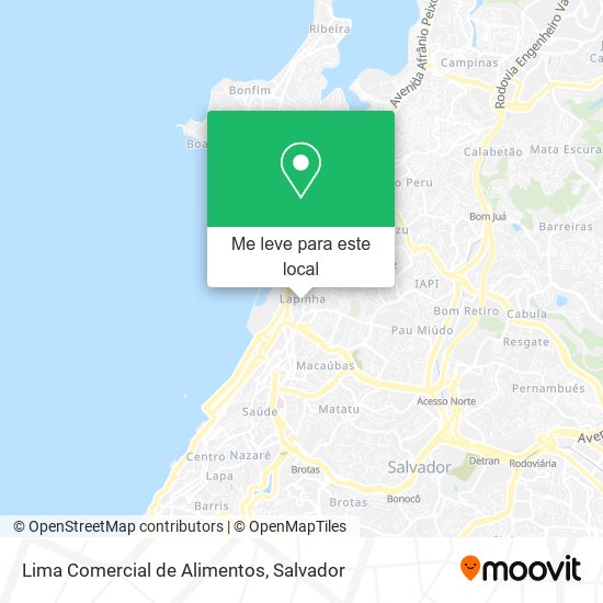 Lima Comercial de Alimentos mapa