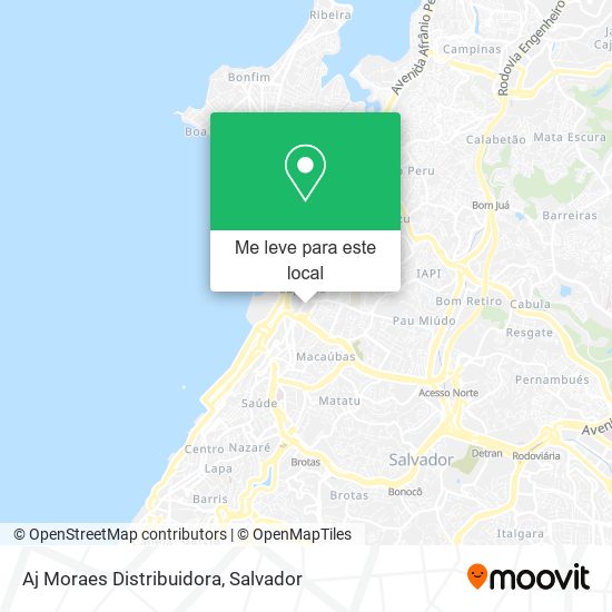 Aj Moraes Distribuidora mapa