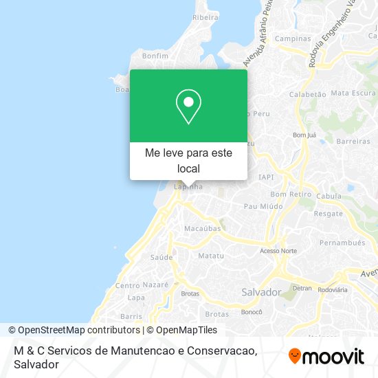 M & C Servicos de Manutencao e Conservacao mapa