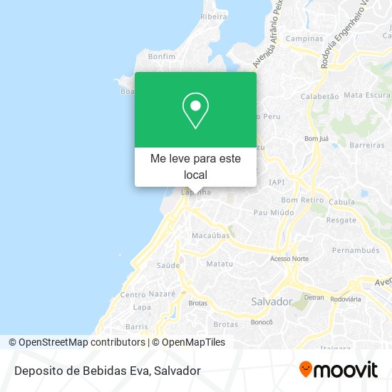 Deposito de Bebidas Eva mapa