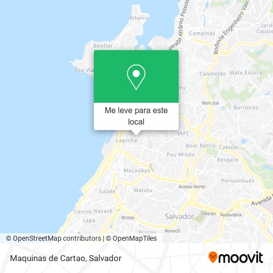 Maquinas de Cartao mapa