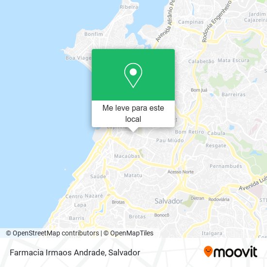 Farmacia Irmaos Andrade mapa