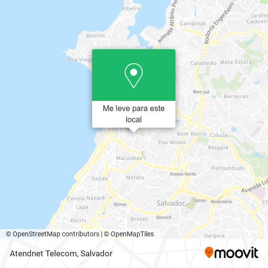 Atendnet Telecom mapa