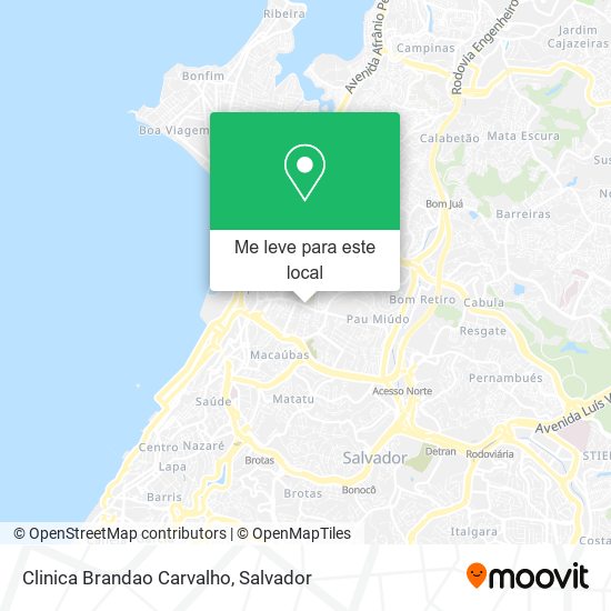 Clinica Brandao Carvalho mapa