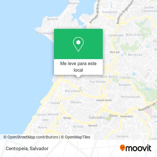 Centopeia mapa