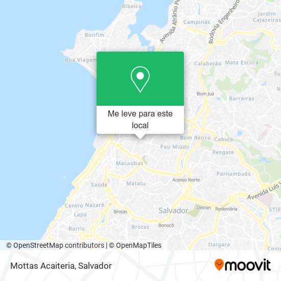 Mottas Acaiteria mapa