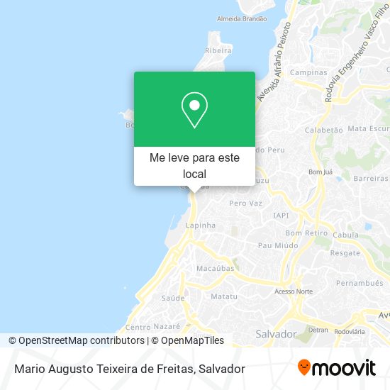 Mario Augusto Teixeira de Freitas mapa