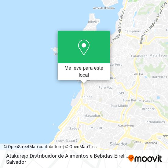 Atakarejo Distribuidor de Alimentos e Bebidas-Eireli. mapa