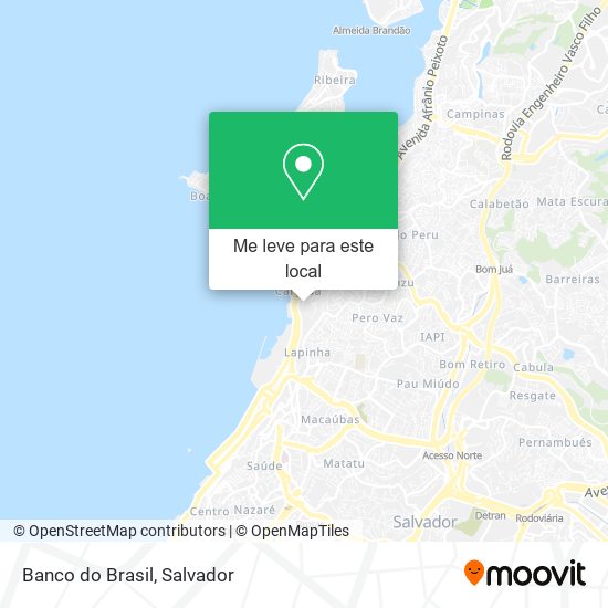 Banco do Brasil mapa