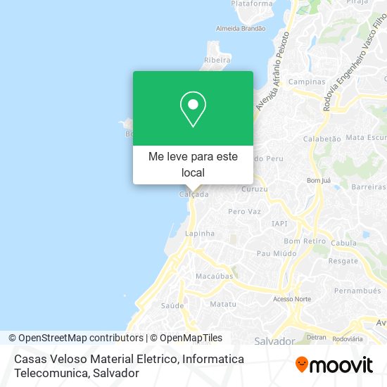 Casas Veloso Material Eletrico, Informatica Telecomunica mapa