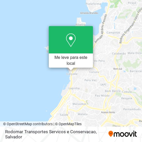 Rodomar Transportes Servicos e Conservacao mapa