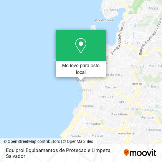 Equiprol Equipamentos de Protecao e Limpeza mapa