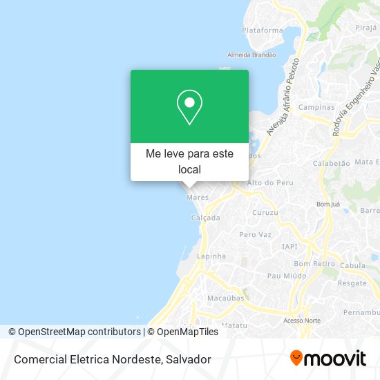 Comercial Eletrica Nordeste mapa