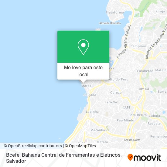 Bcefel Bahiana Central de Ferramentas e Eletricos mapa