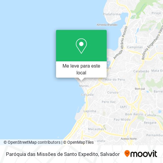 Paróquia das Missões de Santo Expedito mapa