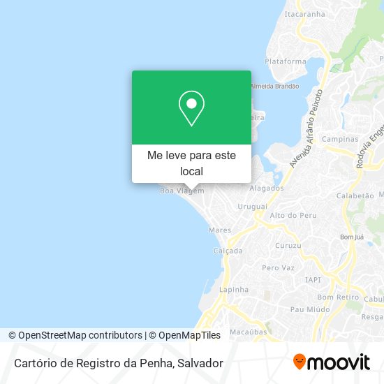 Cartório de Registro da Penha mapa