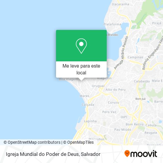 Igreja Mundial do Poder de Deus mapa
