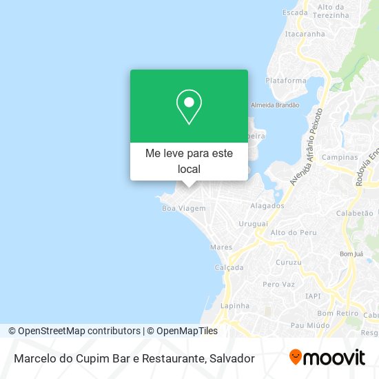 Marcelo do Cupim Bar e Restaurante mapa