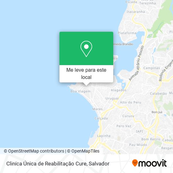 Cliníca Única de Reabilitação Cure mapa