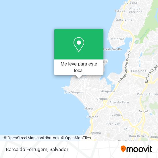 Barca do Ferrugem mapa