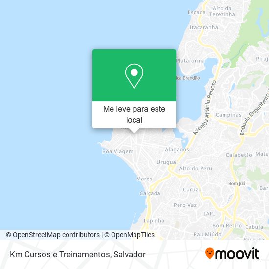 Km Cursos e Treinamentos mapa