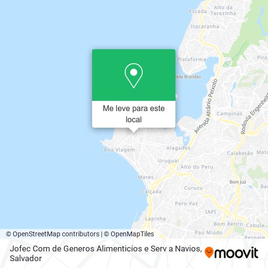 Jofec Com de Generos Alimenticios e Serv a Navios mapa