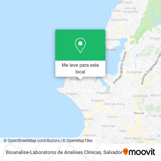 Bioanalise-Laboratorio de Analises Clinicas mapa