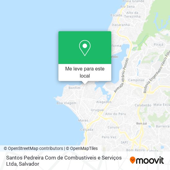 Santos Pedreira Com de Combustiveis e Serviços Ltda mapa