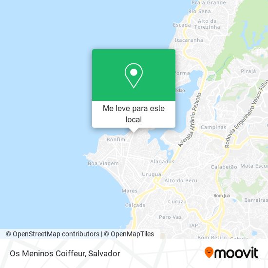 Os Meninos Coiffeur mapa