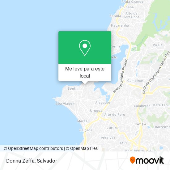 Donna Zeffa mapa