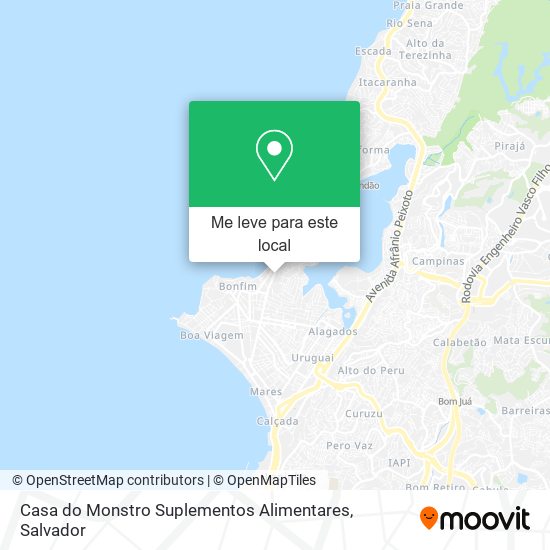 Casa do Monstro Suplementos Alimentares mapa