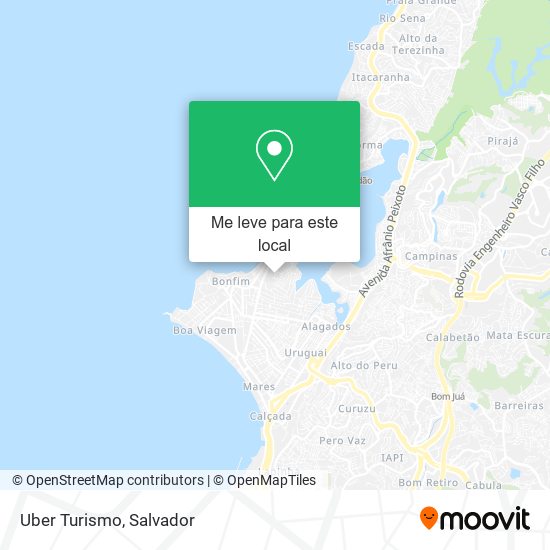 Uber Turismo mapa