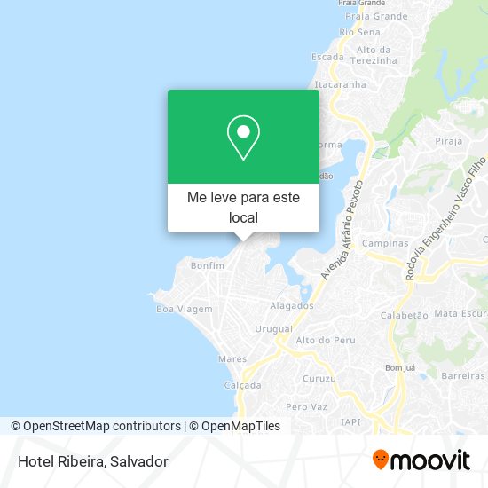 Hotel Ribeira mapa