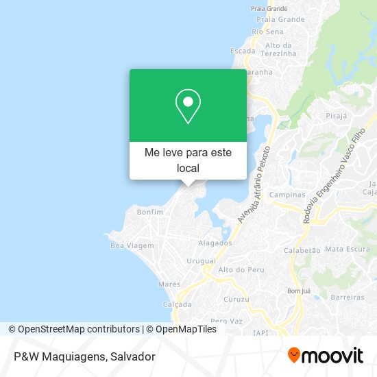 P&W Maquiagens mapa