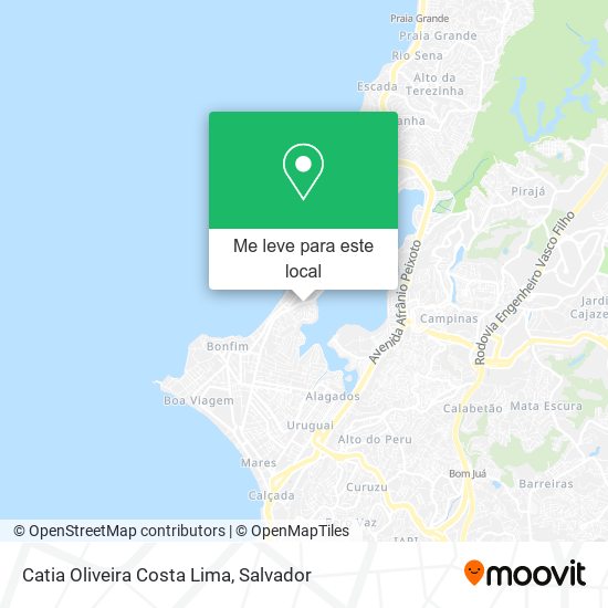 Catia Oliveira Costa Lima mapa