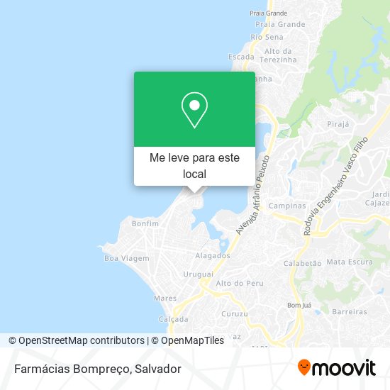 Farmácias Bompreço mapa